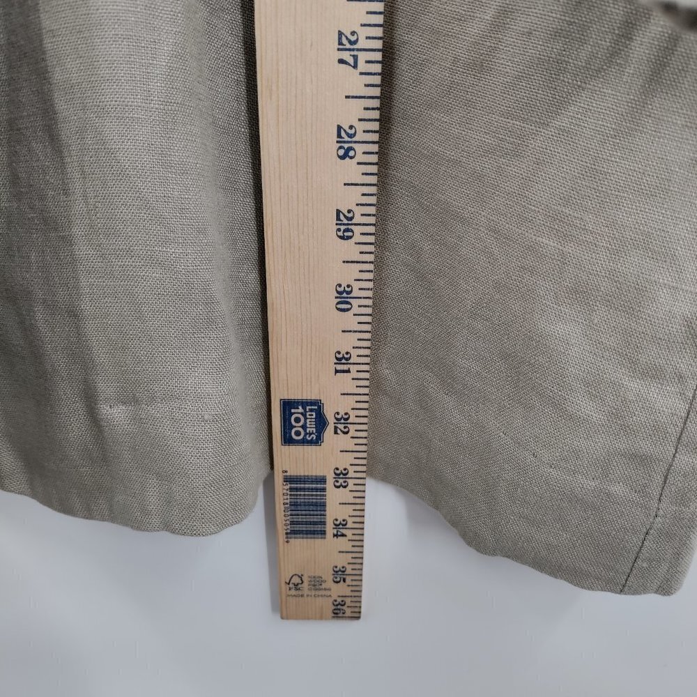 Avec Les Filles Taupe Linen-Blend Long Blazer - Picture 8 of 13